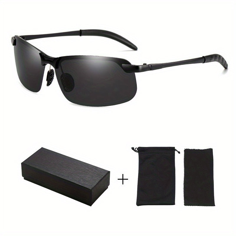 Retro Polarized Photochromic Sunglasses UV400 Protection