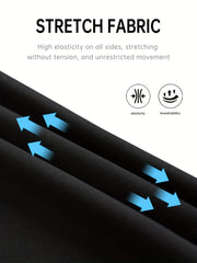 Men's Solid Compression Leggings for Running Training