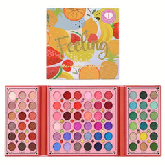 72 Colors Fruit Pattern Eyeshadow Palette Matte Pearly Sequin Makeup Palette