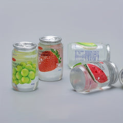 10pcs Mini Supermarket Food Set - Resin Fruit Cans & Beverage Bottles