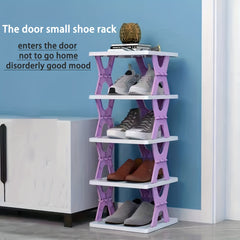 6pcs Folding Shoe Rack for Entryway Indoor Dormitory