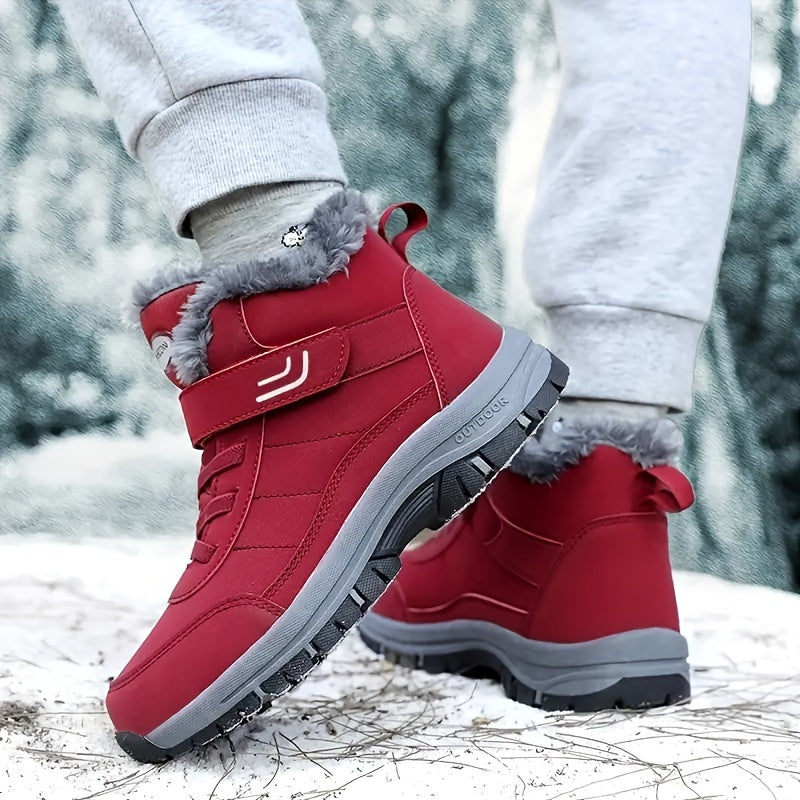 Thermal Non Slip Tactical Hiking Shoes Fastener Ankle Boots