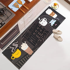 Light Kitchen Floor Mat Absorbent Non-slip Wear-resistant Runner Mat