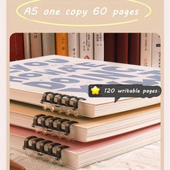 A5 Discbound Notebook Inserts 60 Sheets 5 Colors
