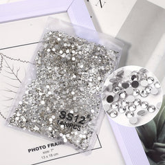 1440Pcs Rhinestones Nail Art Round Crystals Strass Glass Nail Charms
