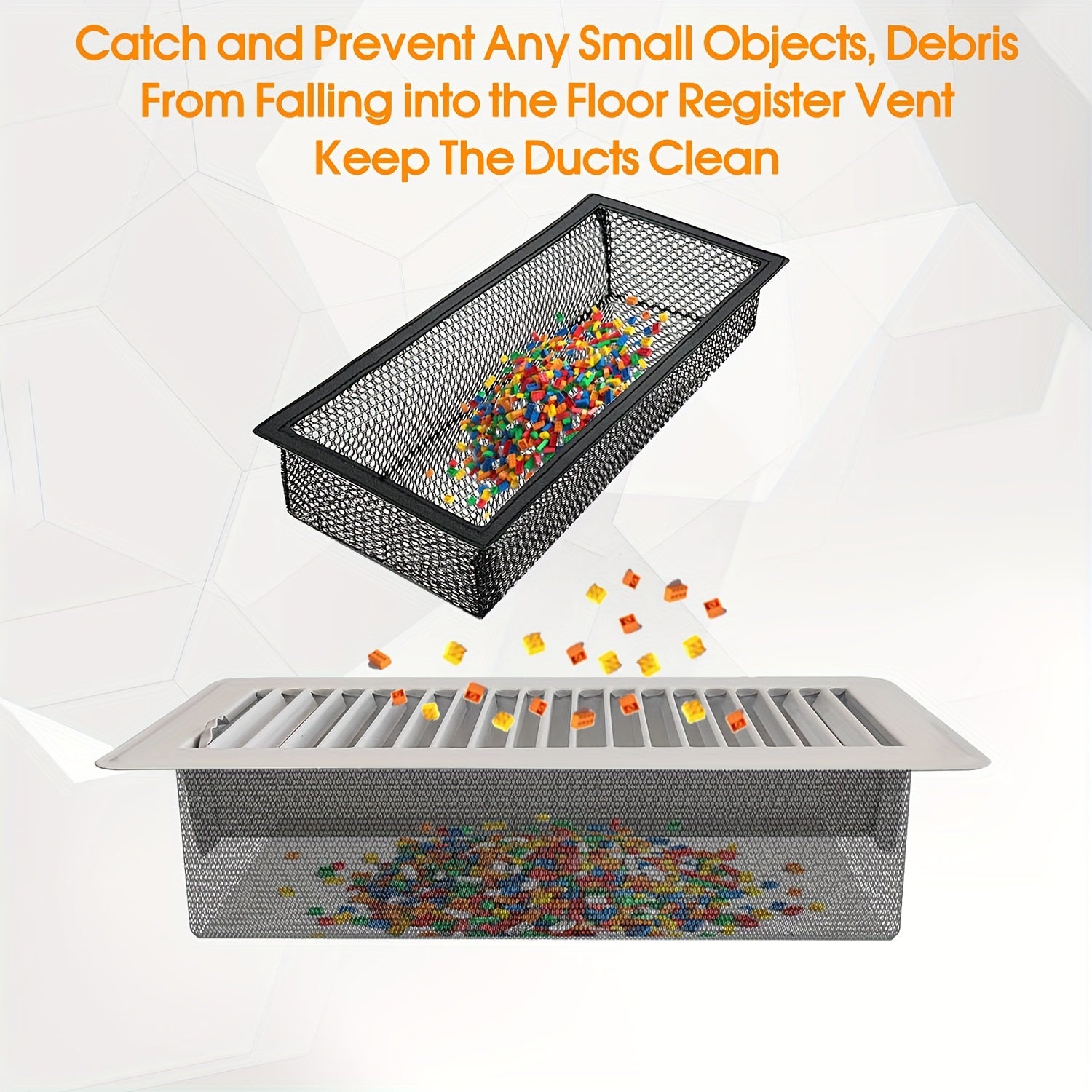 Floor Register Vent Cover Filter Net Air Vent Screen Mesh Covers