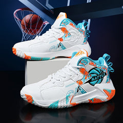 Men's High Top Basketball Shoes Soft Sole Shock Absorption