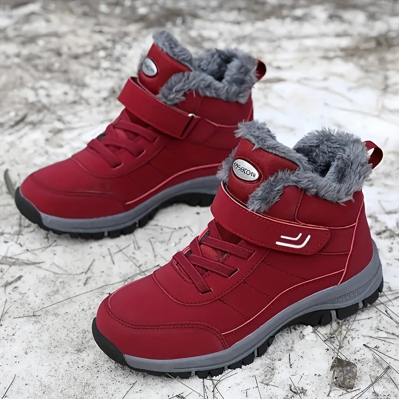 Thermal Non Slip Tactical Hiking Shoes Fastener Ankle Boots