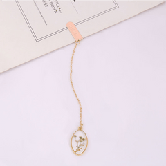 Crystal Dried Flower Bookmark - Portable Way to Mark Your Place