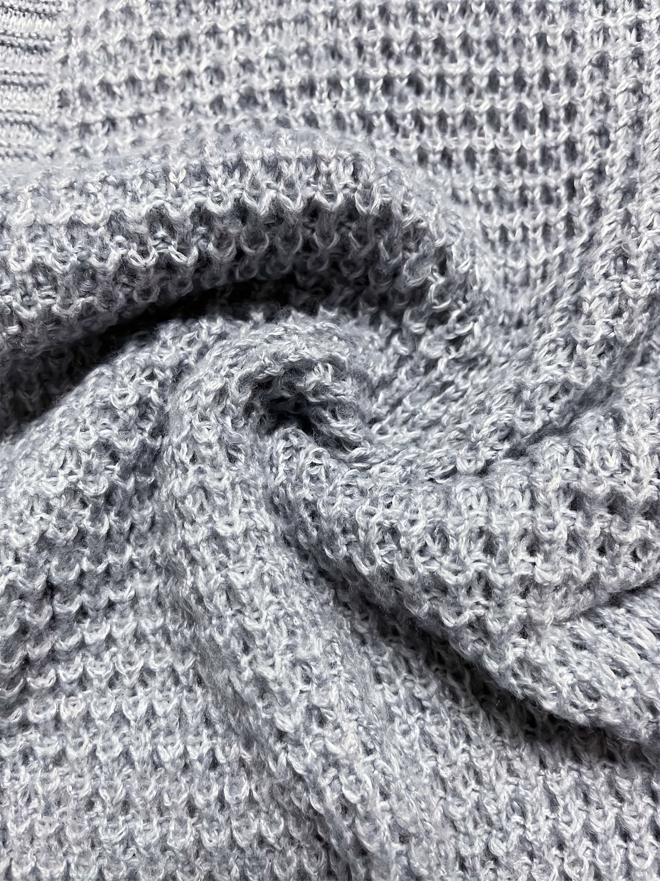 Women's Plus Size Knitted Open Front Cardigan with Pockets