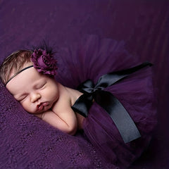 Newborn Tutu Skirt Baby Bunny Skirt Purple