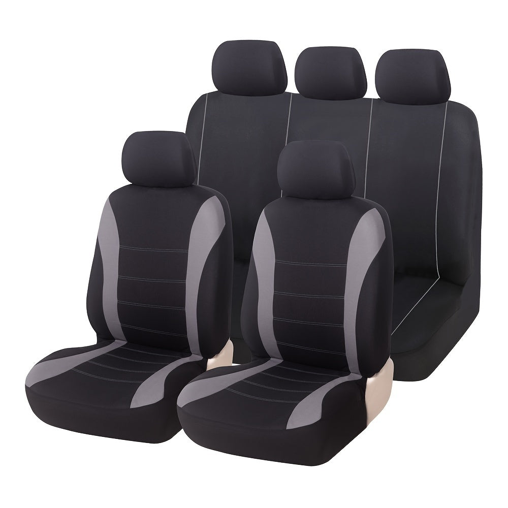 9pcs Mesh Cloth Car Front Seat Cover Set Universal Full Coverage for Car SUV