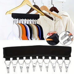 2PCS Foldable Hat Hanger Clip Closet Cap Organizer Stainless Steel Clip