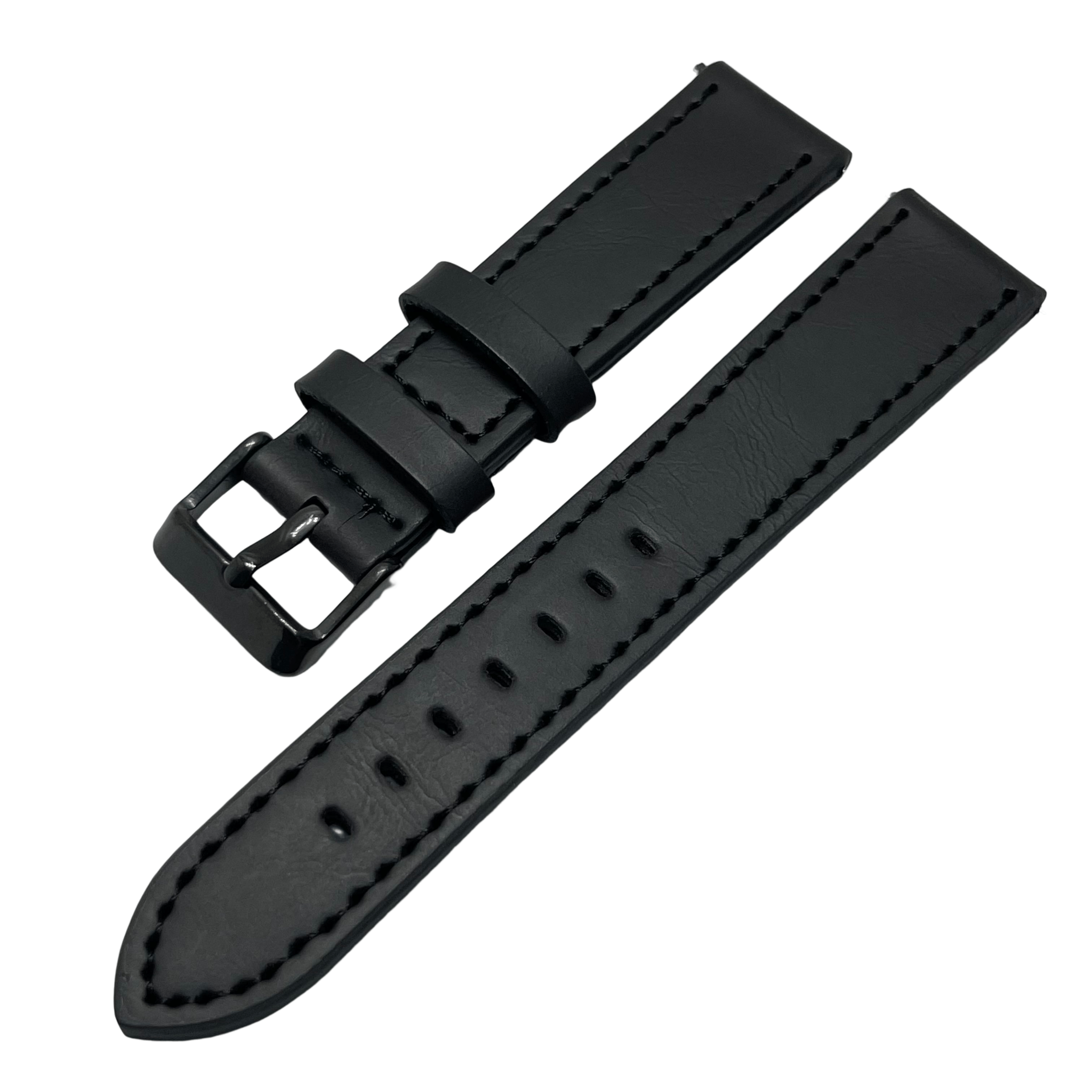 1pc Smart Watch With Switch Raw Ear Strap Leather 20mm