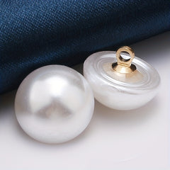 5pcs DIY Pearl Buckle Cheongsam Mushroom Bald Head Buckle