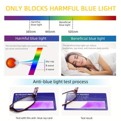 Light Blocking Spring Hinge Readers Anti Glare UV Eyeglasses Women
