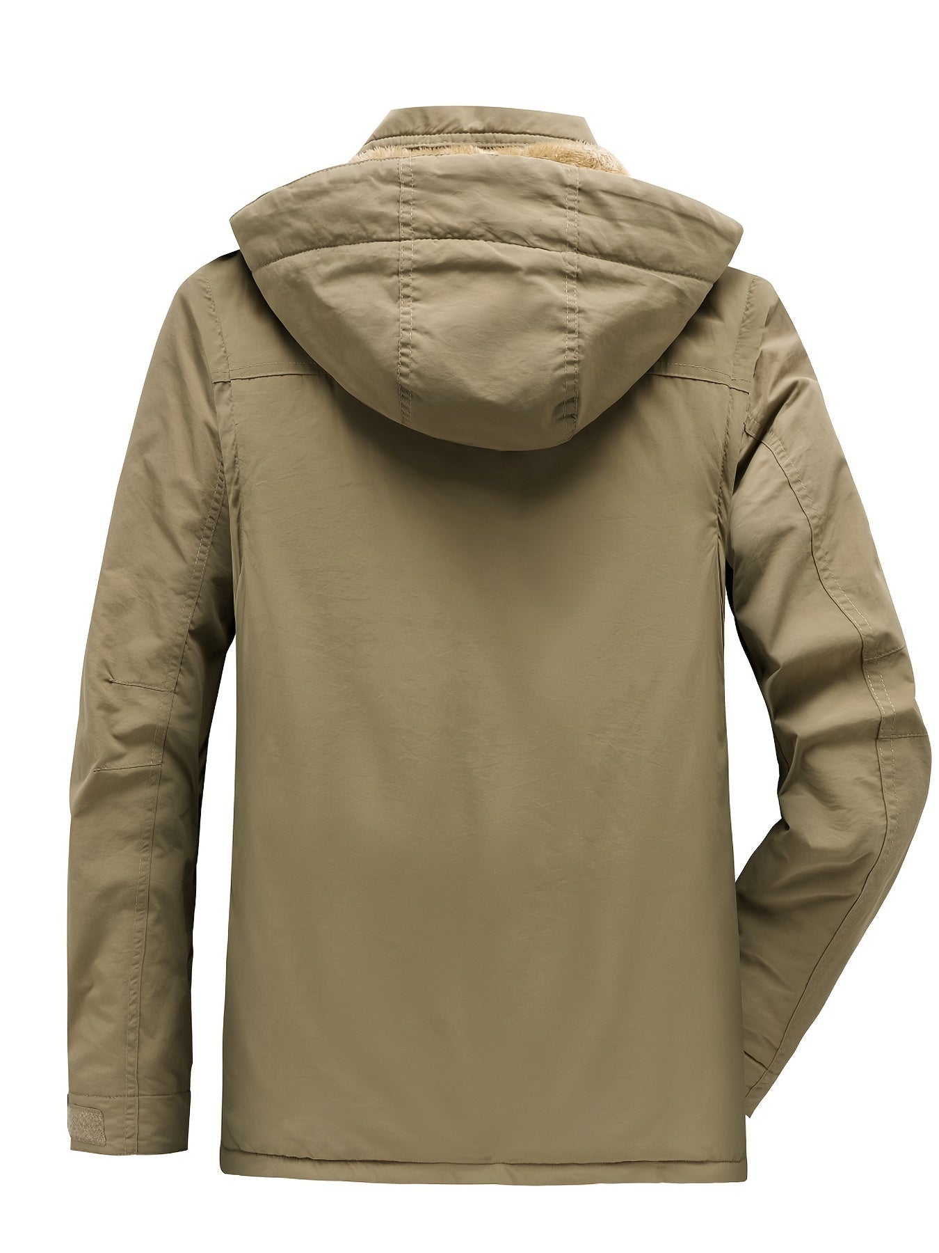 Men's Cargo Jacket Warm Coats Fleece Lined Military Jackets Cotton