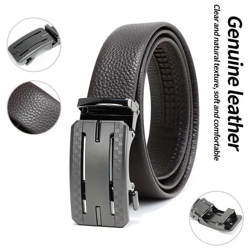 Men's Retro Business Casual Pants Belt for Daily Use