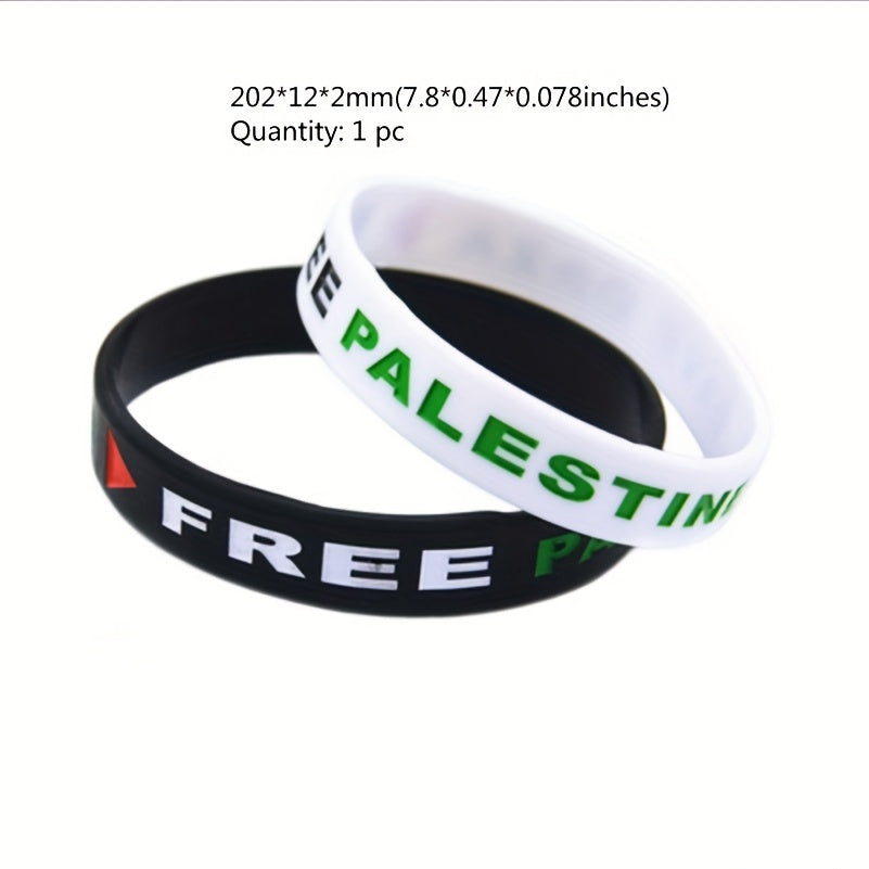 Gaza Flag Silicone Wristband Bracelet Gift