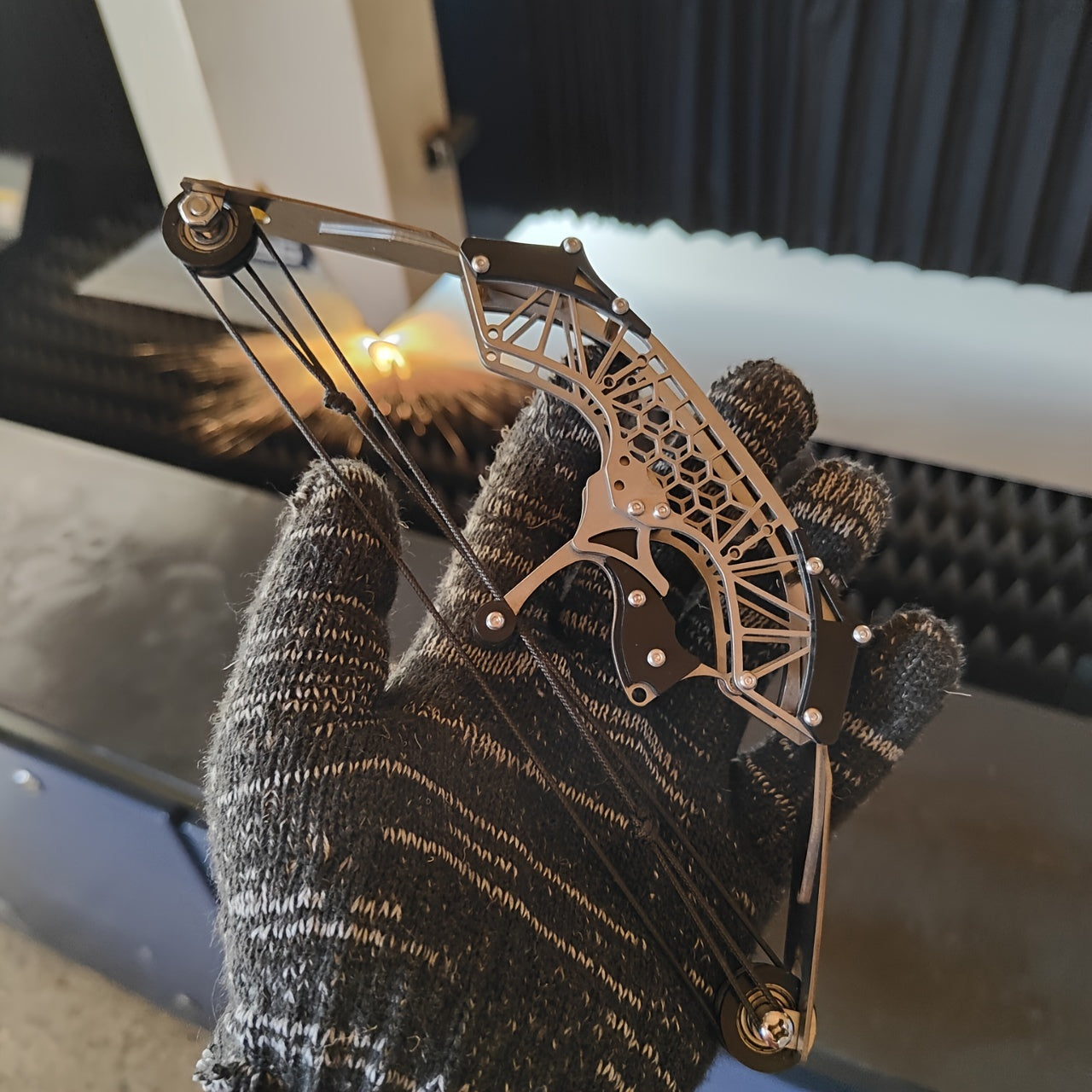 Mini Composite Bow Archery Set Stainless Steel Mini Bow Toy