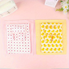 5pcs Mini Bedding Set for Dollhouse Bedroom Decor