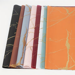 4pcs Marble Pattern Wrapping Paper Flower Art Bouquet Flower Packaging