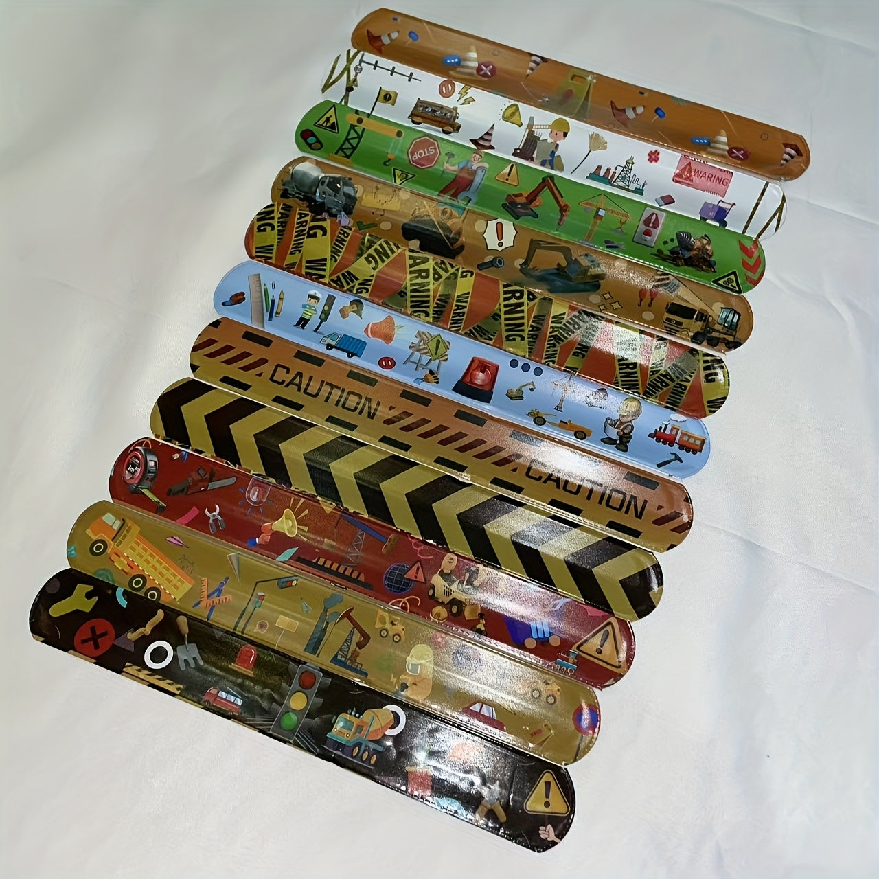 24pcs Engineering Bracelet Snap Bracelet Bands Party Favors Racing Theme