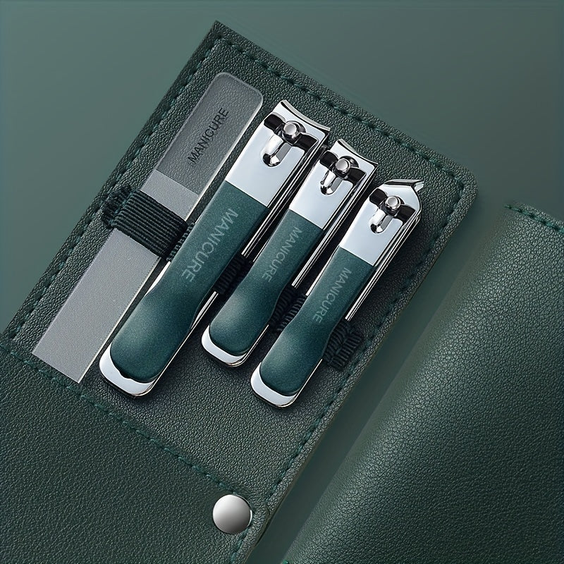 4 Pcs Manicure Set Stainless Steel Nail Clippers Beauty Tool Portable Set