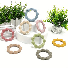Silicone Round Belt Baby Teether Molar Stick