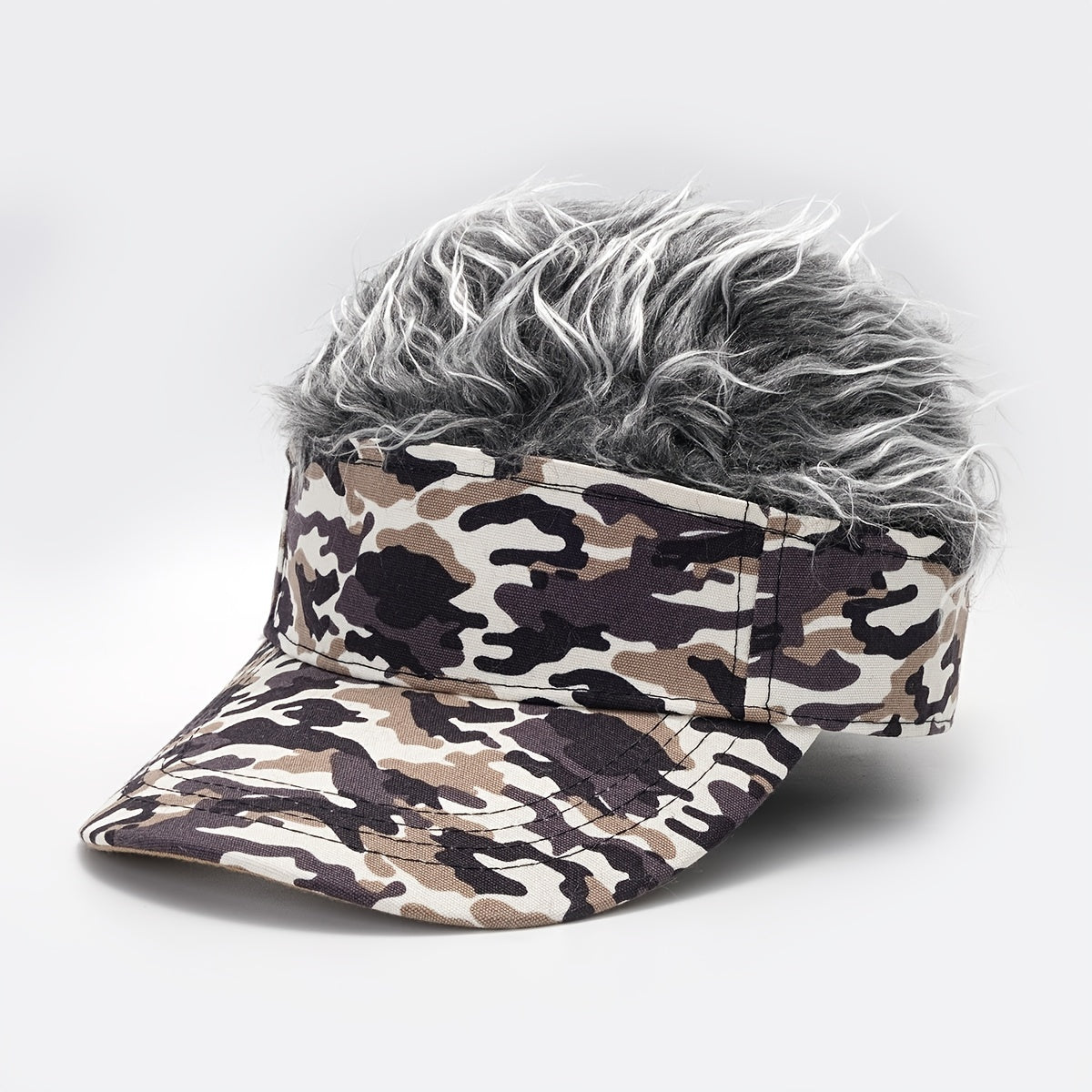 Camouflage Plush Baseball Cap Winter & Fall Visor Sun Hat Novel Hair Accessories