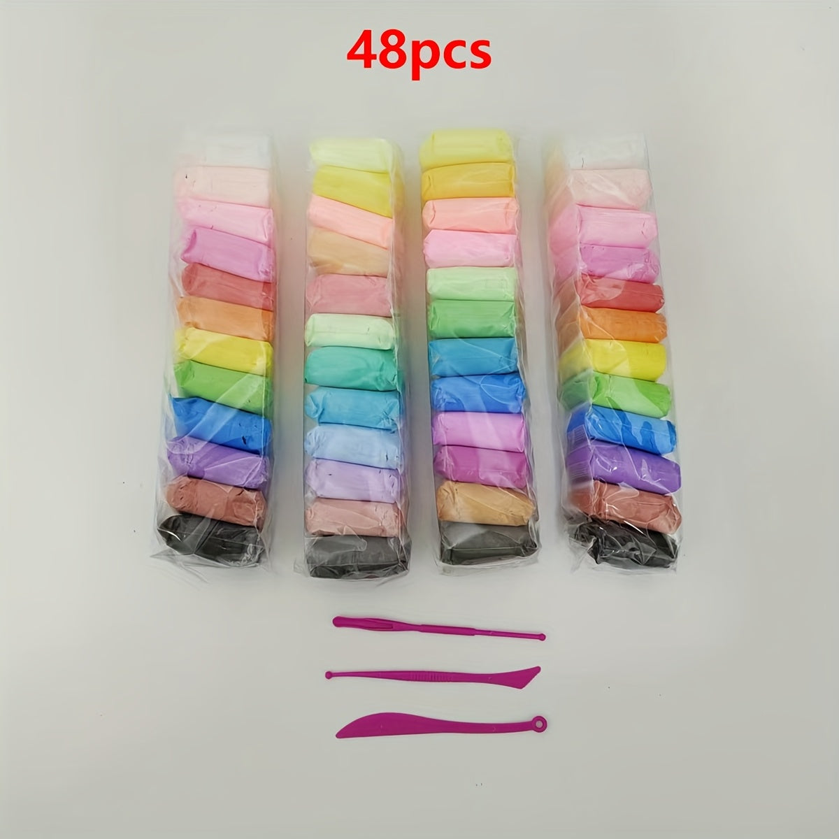 Ultra Light Air Drying Clay Kit 24 Colors w/ Tools DIY Crafts