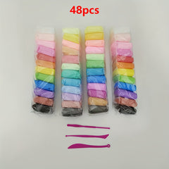 Ultra Light Air Drying Clay Kit 24 Colors w/ Tools DIY Crafts