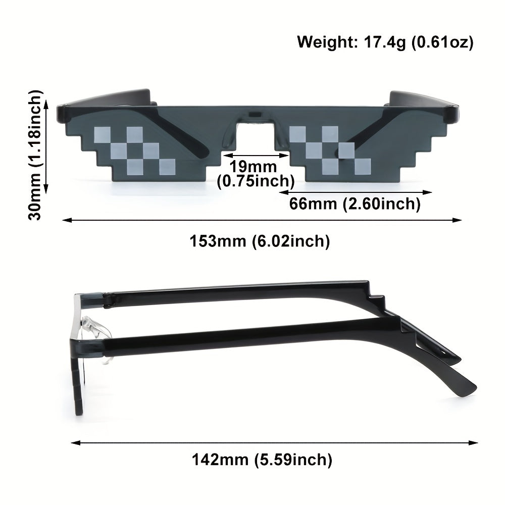Mosaic Sunglasses Irregular Square Frame Sun Glasses For Women