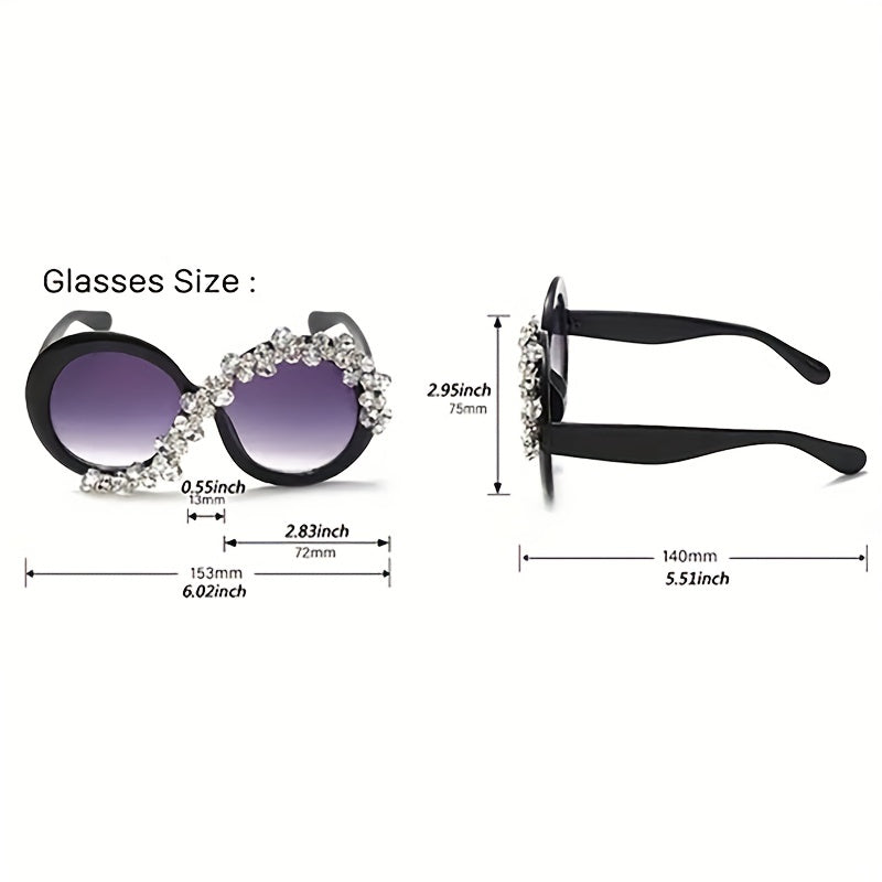 Oversized Round Sunglasses Women Casual Jelly Glasses UV400