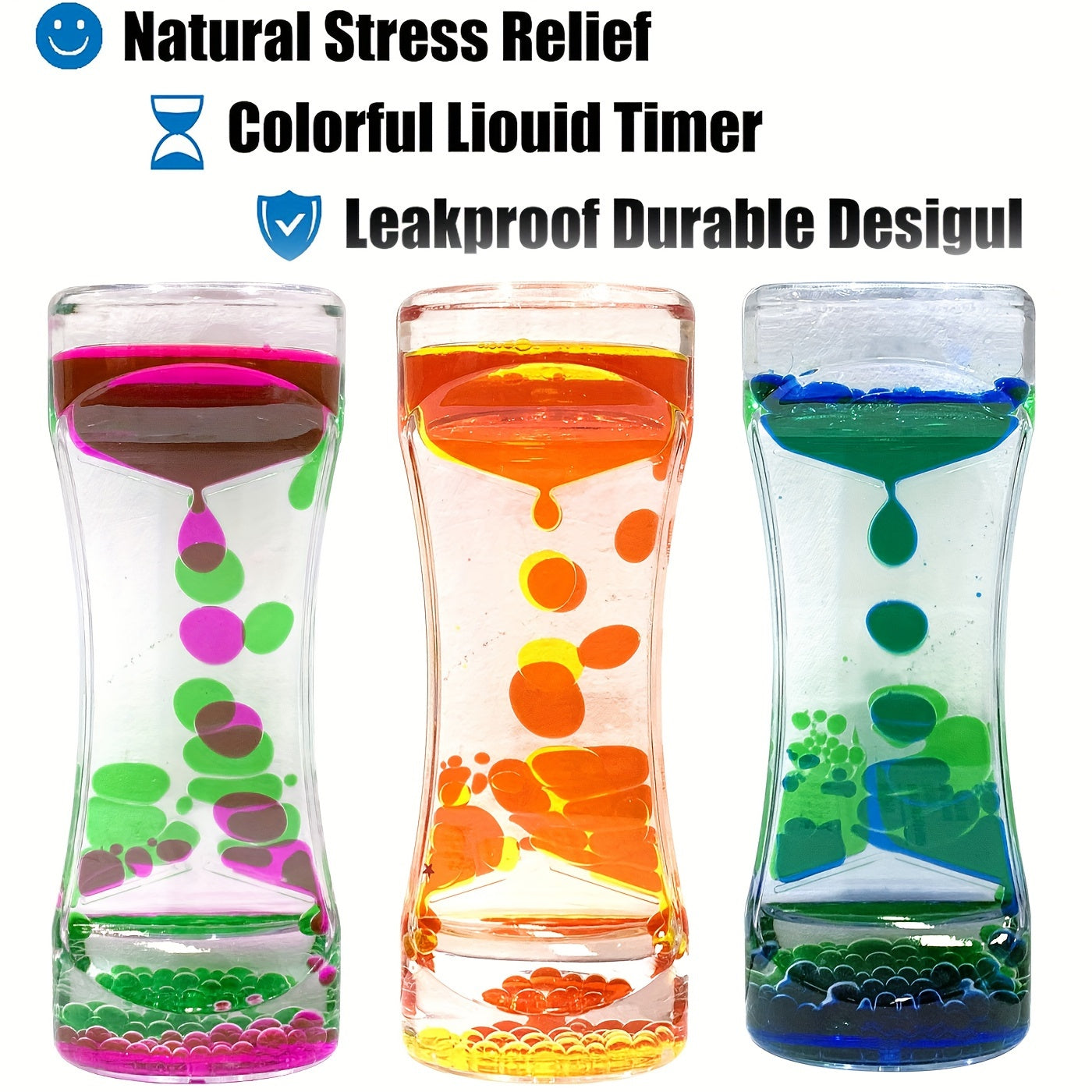 Liquid Motion Bubbler Timer Sensory Fidget Toy Stress Desk Decor