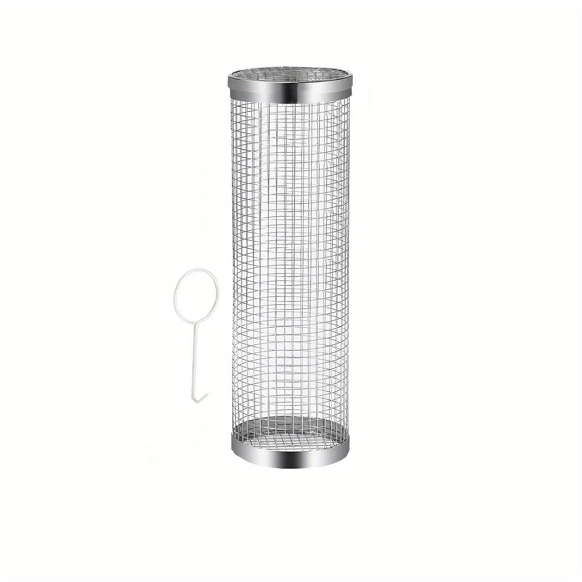 Stainless Steel BBQ Grill Basket with Removable Cover