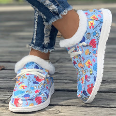 Women's Cartoon Snow Boots Non Slip Warm Winter Shoes