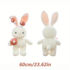 Adorable Mushroom Bunny Plush Toy Rabbit Doll Pillow Gift