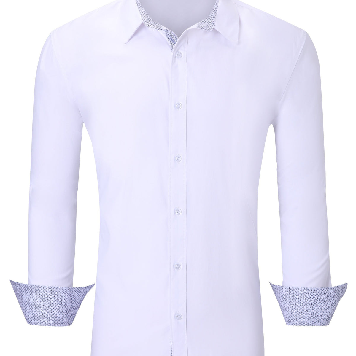 Men's Casual Button Up Long Sleeve Shirt