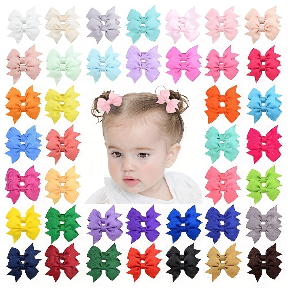 40pcs Bow Hair Clips for Baby Girls Kids Hair Accessories