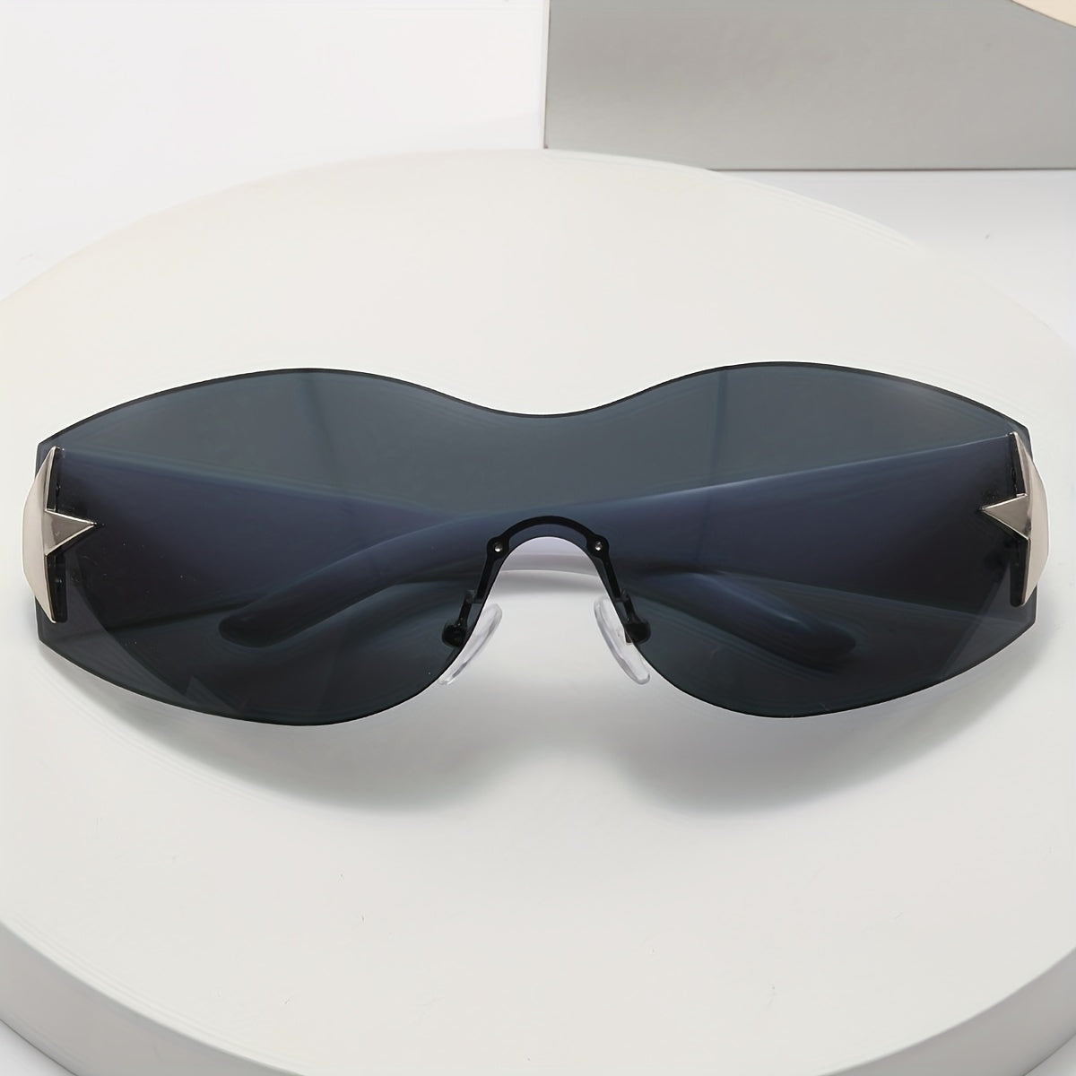 Men's Y2K Aviator Sunglasses Pentagram Sports Eyewear