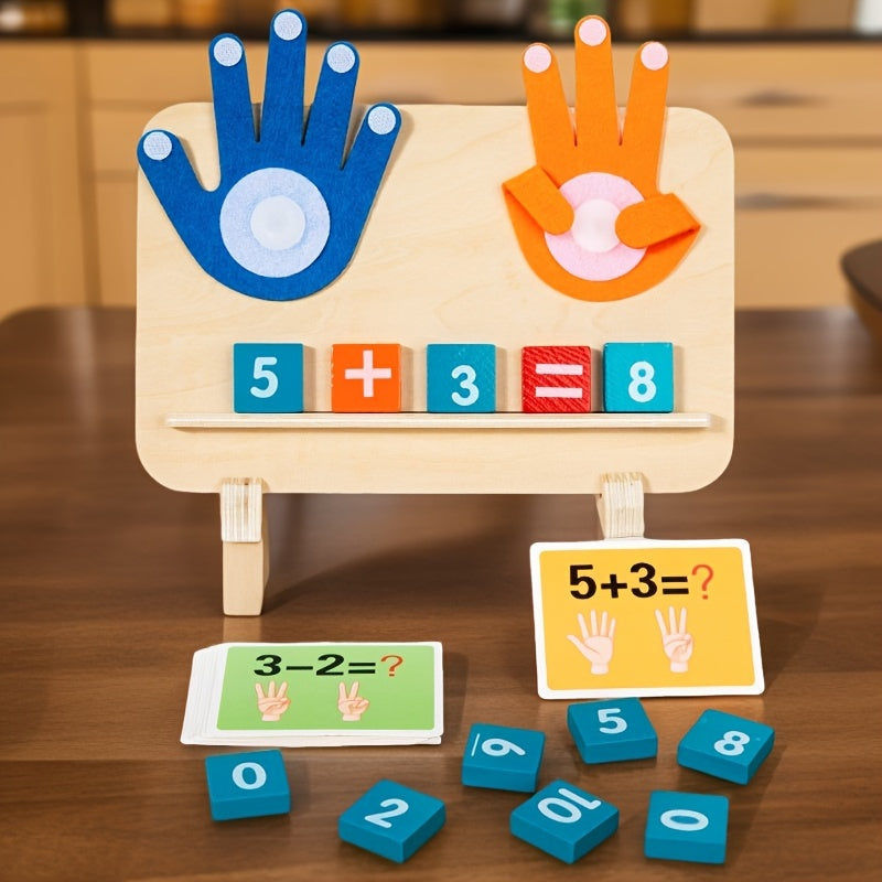 Wooden Hand Shaped Math Teaching Toys