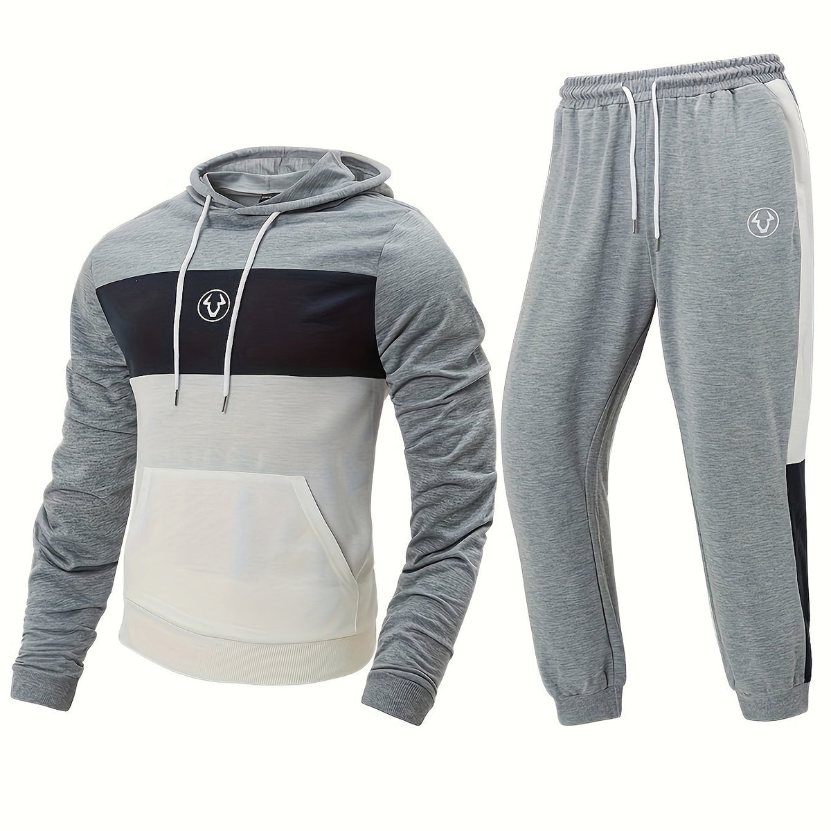 Men's 2pcs Tracksuit Hoodie & Sweatpants Set for Autumn Winter