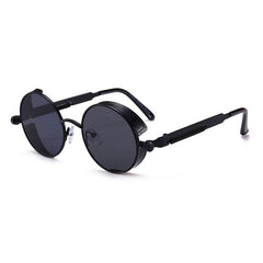 Vintage Steampunk Red Sunglasses Round Punk Retro Sun Glasses Goggles