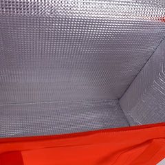 Large Red Insulated Bag Aluminum Foil Cooler Lunch Bag