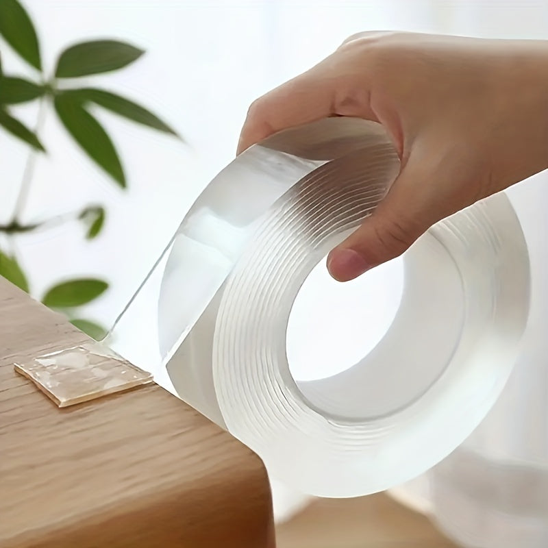 Transparent Nano Tape Reusable Washable Double Sided Adhesive