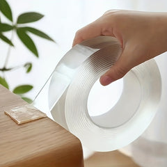 Transparent Nano Tape Reusable Washable Double Sided Adhesive