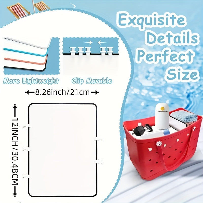 Divider Tray For Beach Bag Insert Accessories Tote Bags Snack Space Saver