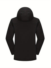 Men's Active Lapel Zip Up Jacket Windbreaker