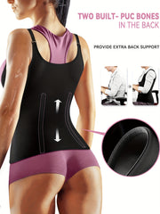 Zipper Shaping Tank Top Waist Trainer Tummy Control Slimmer